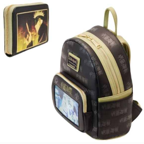 Loungefly Jujutsu Kaisen Mini Backpack and Wallet - Picture 3 of 6